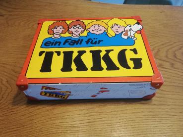 TKKG Hörspielkassettenkoffer Weiß Pelikan 1985 Made in Holland
